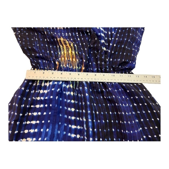 Parker Blue Multicolor Printed Silk Mini Dress XS - Picture 10 of 11